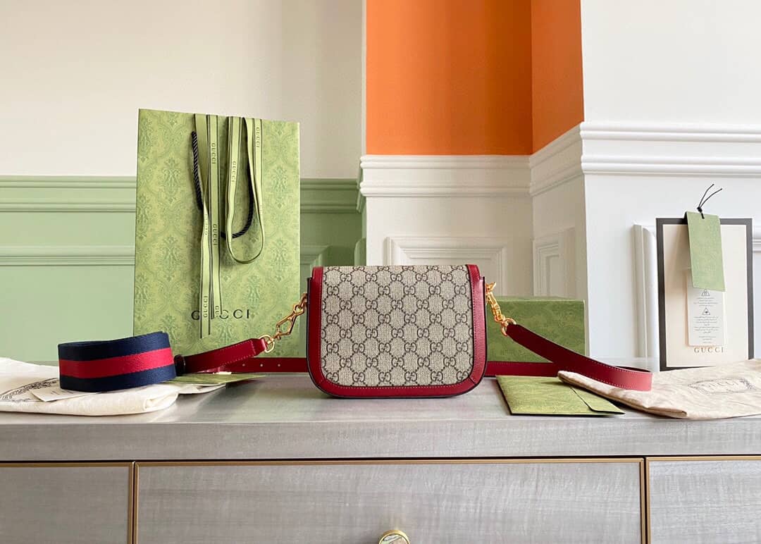 Gvc*1 Horsebit 1955 Mini Bag Replica Red 658574