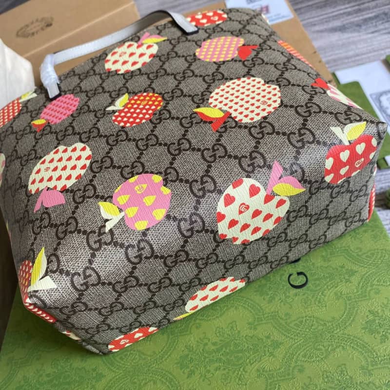 Gvc*1 Children GG Svp*me Canvas Replica Tote Gray 410812