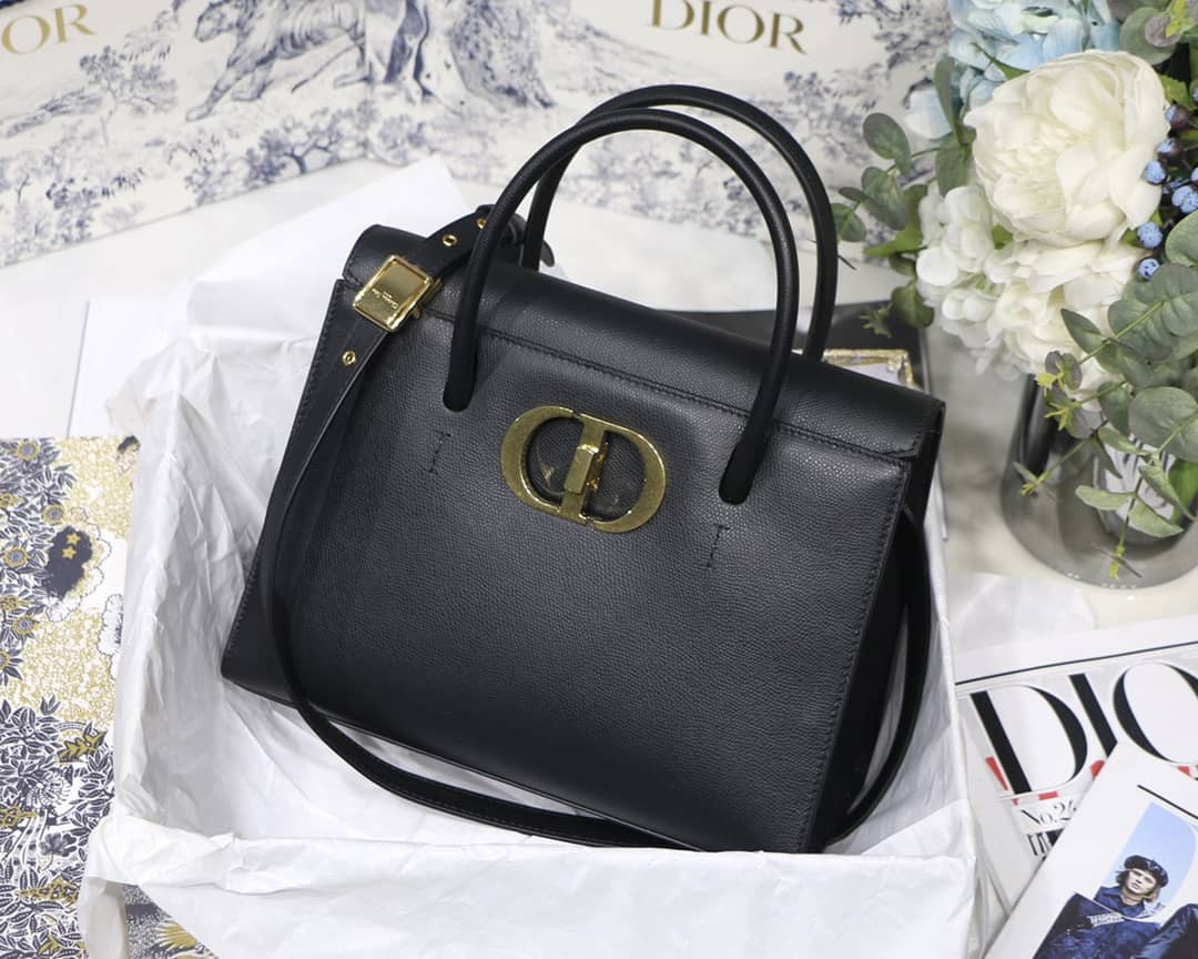 Chr1st1an D10r Box Calfskin Large St. Honore Tote
