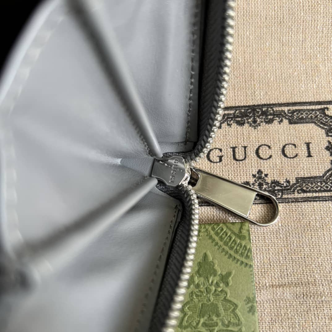 Gvc*1 Mens GG Embossed Zip Replica Wallet 625558