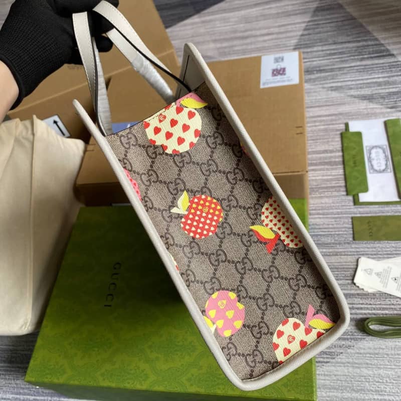 Gvc*1 GG Svp*me Kids Girl Tote Replica Gray 605614