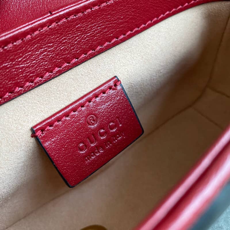 Gvc*1 GG Marmont Mini Matelasse Leather Shoulder Bag Replica Black 574969