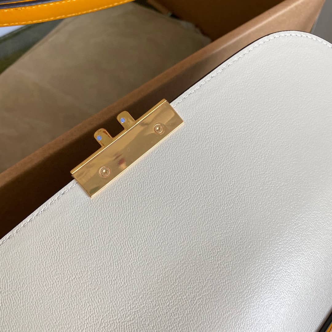 Gvc*1 Padlock Small GG Svp*me Canvas Shoulder Bag Replica White 644527