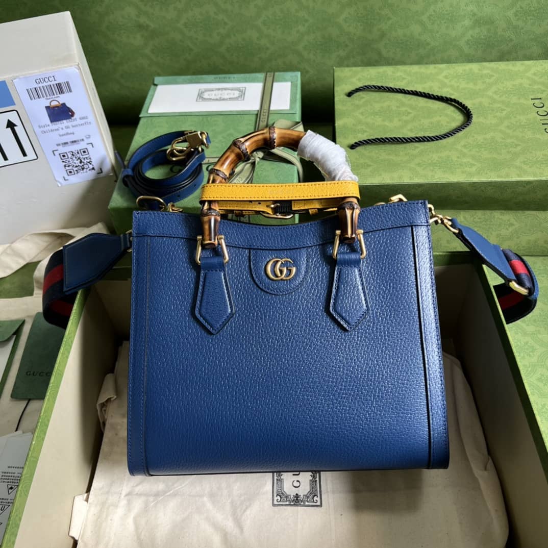 Gvc*1 Diana Small Tote Blue 702721 Replica Bag