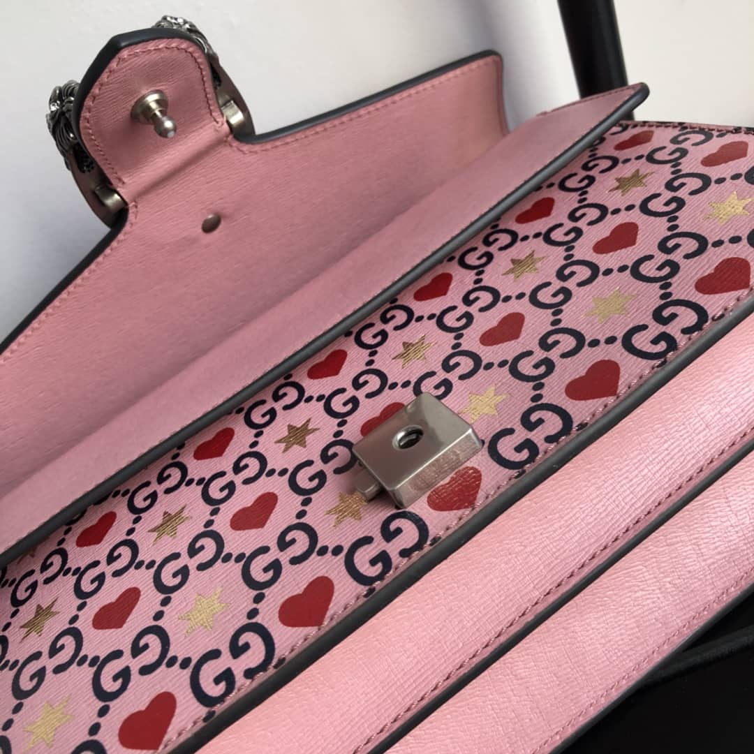 Gvc*1 Dionysus Dupe GG Svp*me Dionysus Chain Shoulder Bag Replica Pink 400249