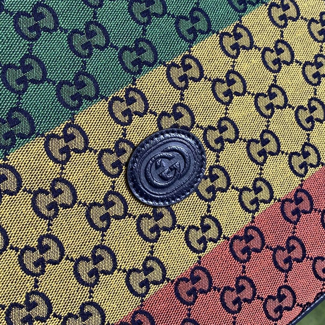 Gvc*1 Purse Dupes Multicolor Canvas GG Pouch657581