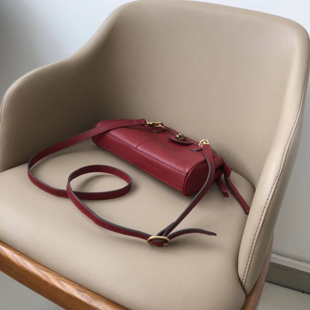 Gvc*1 Belle Marmont Feline Small Crossbody Bag Replica Red 524620