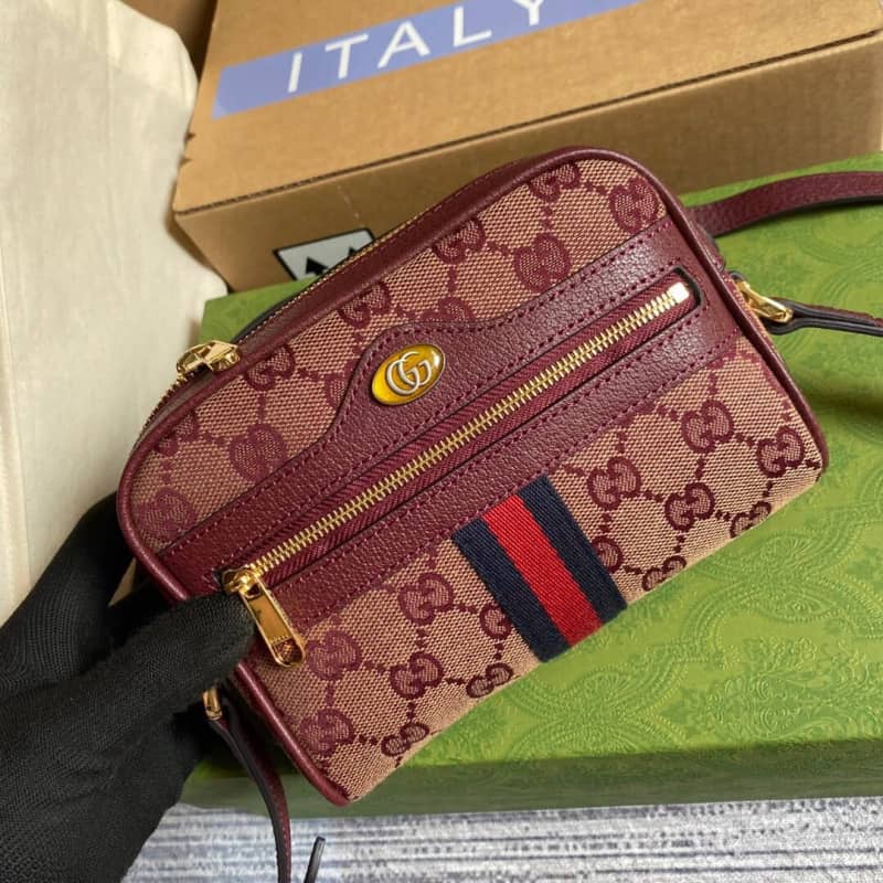 Gvc*1 Ophidia GG Svp*me Mini Shoulder Bag Replica Red 517350