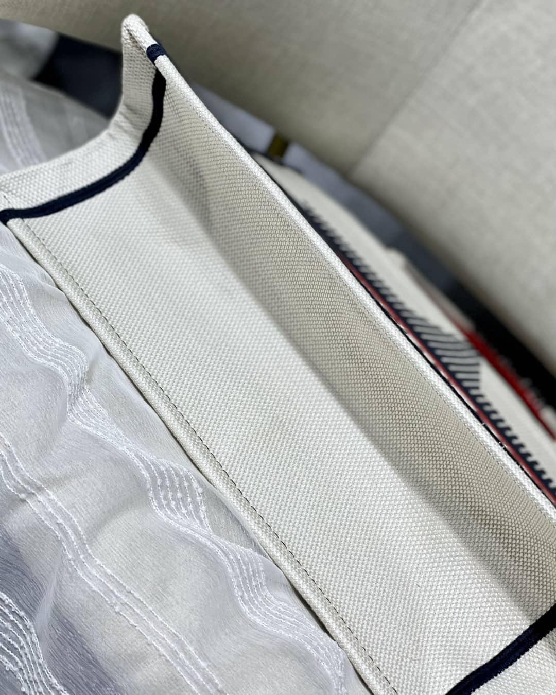 Chr1st1an D10r CD Book Embroidery Replica Tote