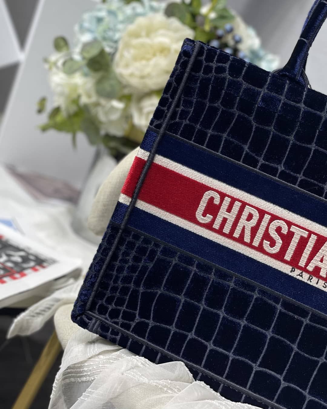 Chr1st1an D10r Tote Bag Dupe CD Book Embroidery