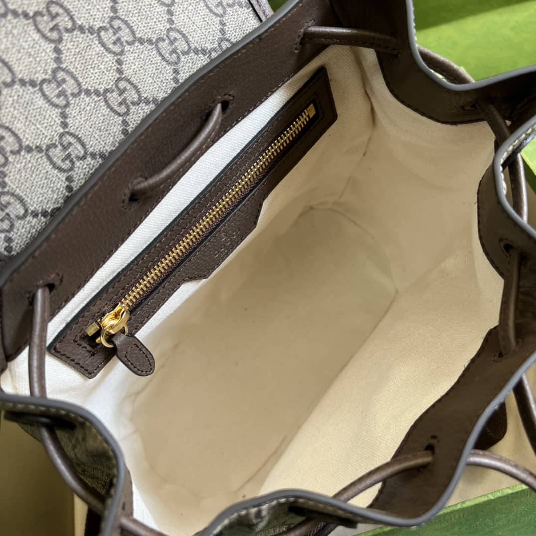 Gvc*1 Interlocking GG Svp*me Backpack Beige Replica 674147