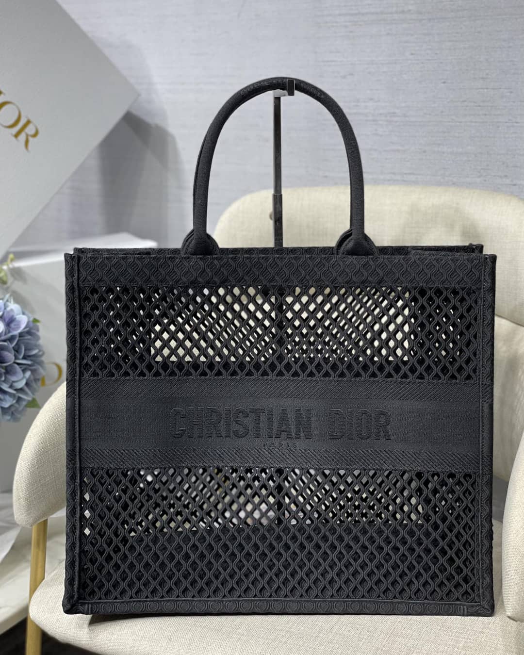 Chr1st1an D10r Mesh Book Tote Bag Dupe
