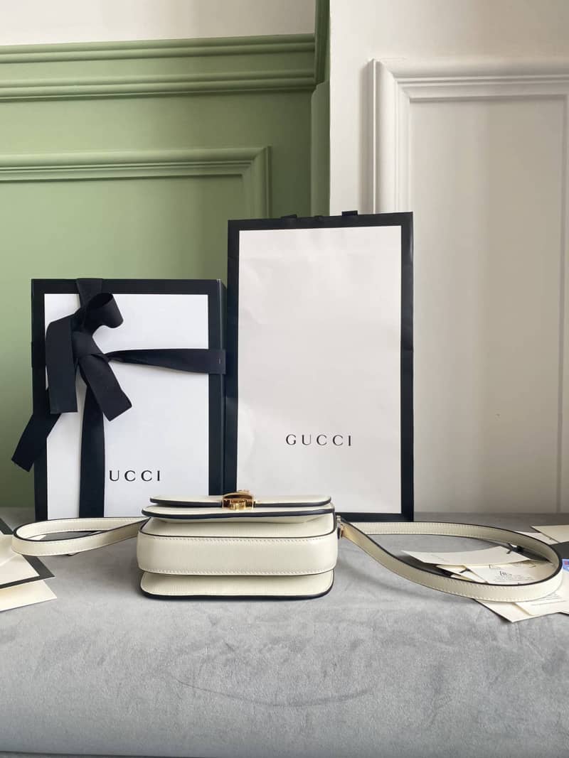 Gvc*1 Ladies Mini Sylvie Shoulder Bag Replica White 615965