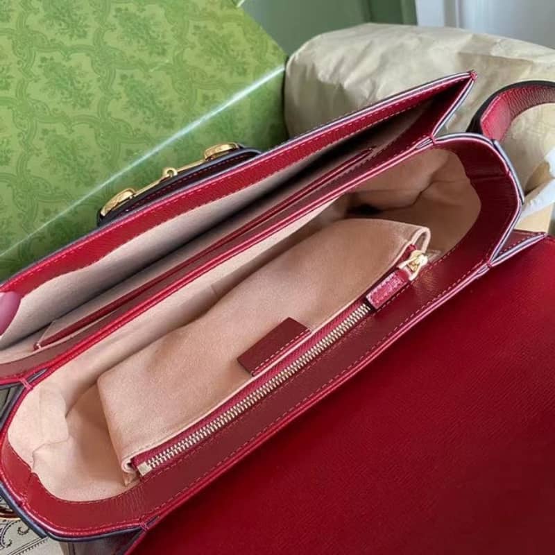 Gvc*1 Horsebit 1955 Shoulder Bag Replica Red 602204