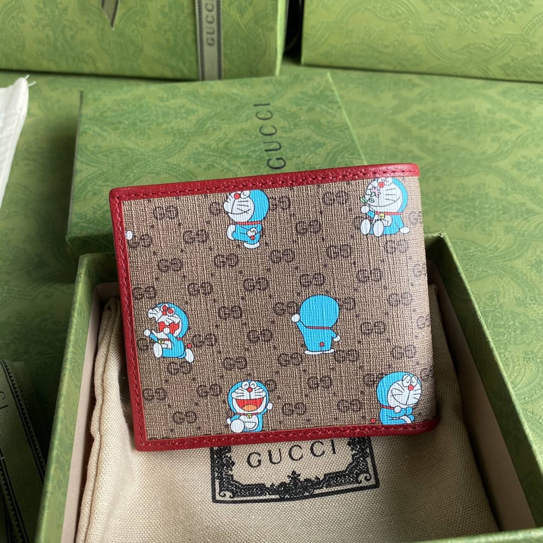Gvc*1 X Doraemon Bi-Fold Wallet Replica 647802