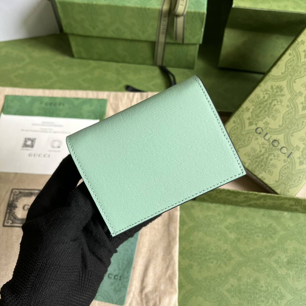 Gvc*1 Star Bananya Print Card Case Pale Green 701009 Replica Wallet