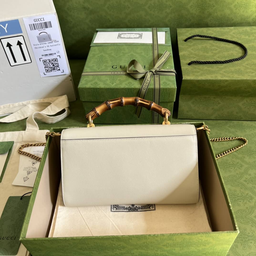 Gvc*1 GG Large Top Handle Bag With Bamboo 675795 Replica