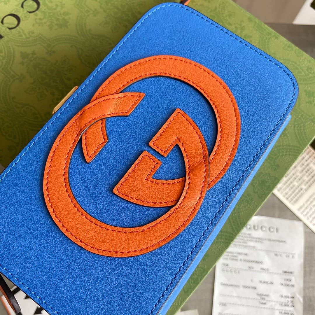 Gvc*1 Interlocking G Mini Bag Replica Blue 658230