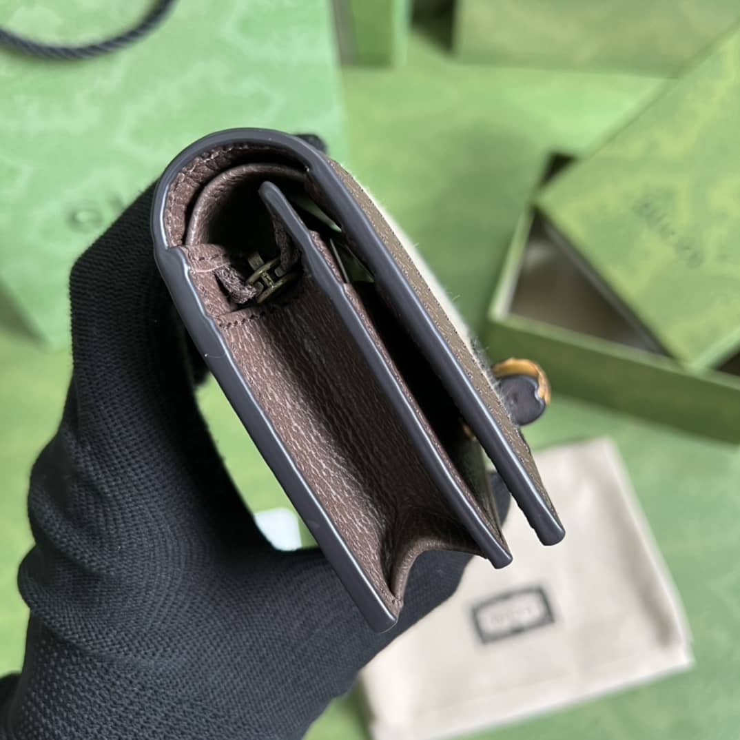 Gvc*1 Diana Jumbo GG Card Case Wallet 658244 Replica