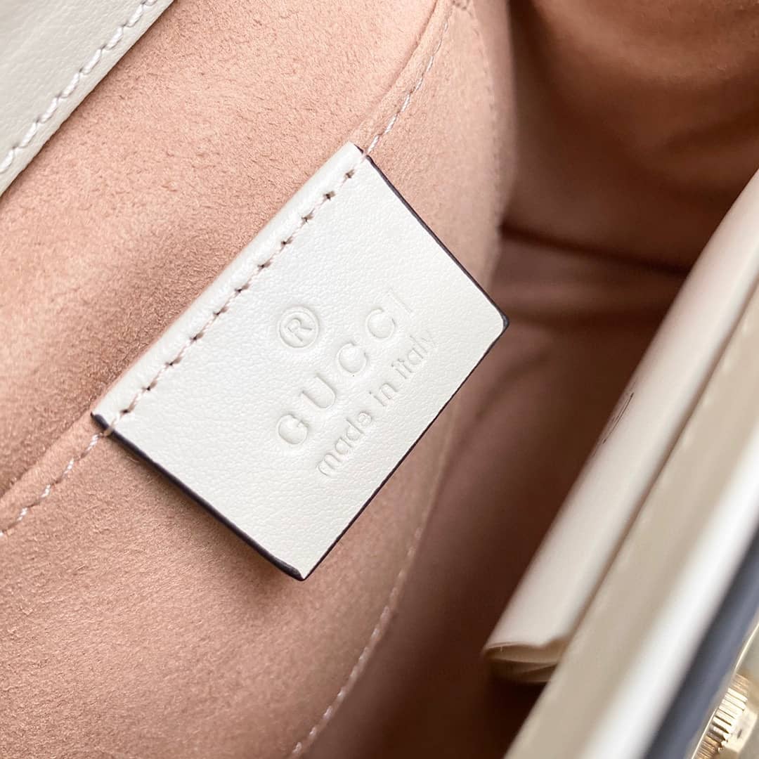 Gvc*1 Padlock Small GG Chain Shoulder Bag Replica White 409487