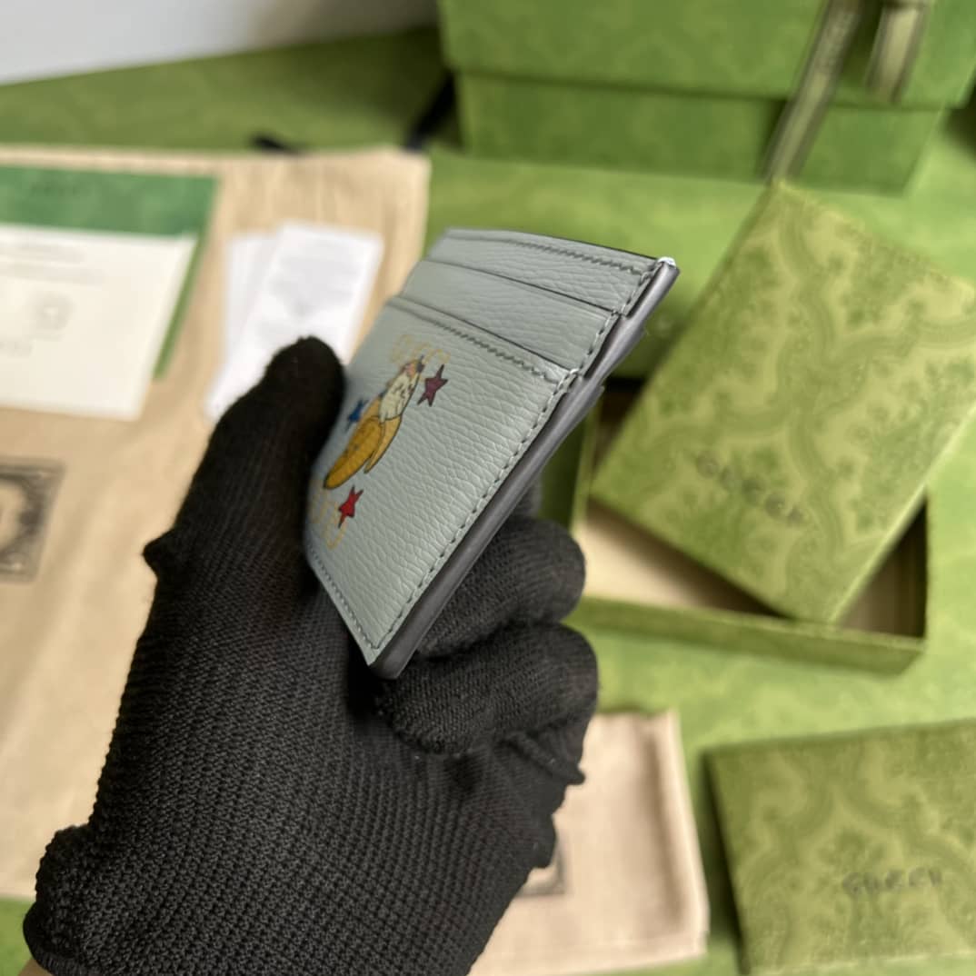 Gvc*1 Star Bananya Print Card Case White 701064 Replica Wallet