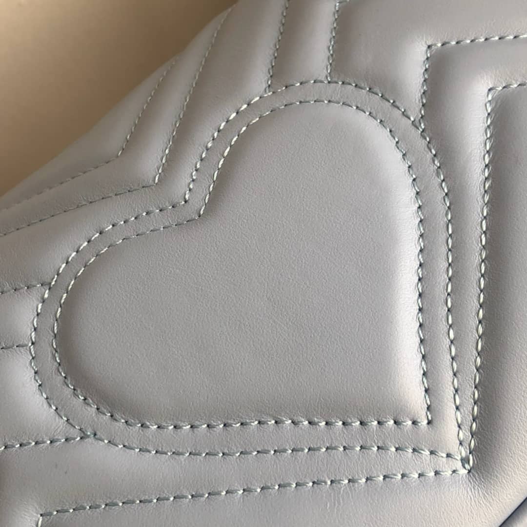 Gvc*1 GG Marmont Mini Matelasse Shoulder Bag Replica Blue 446744