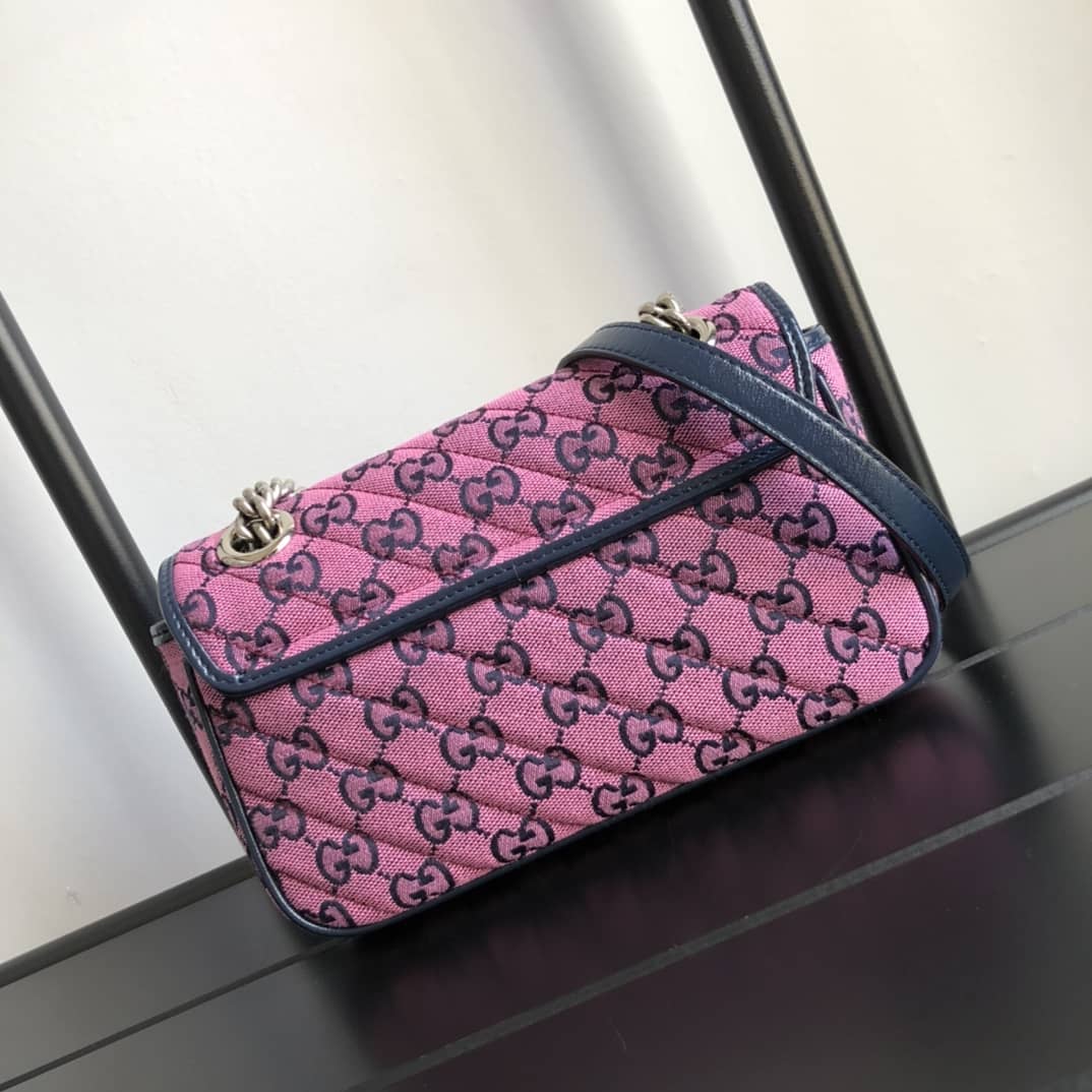 Gvc*1 GG Marmont Mini Matelasse Shoulder Bag Replica Pink 446744