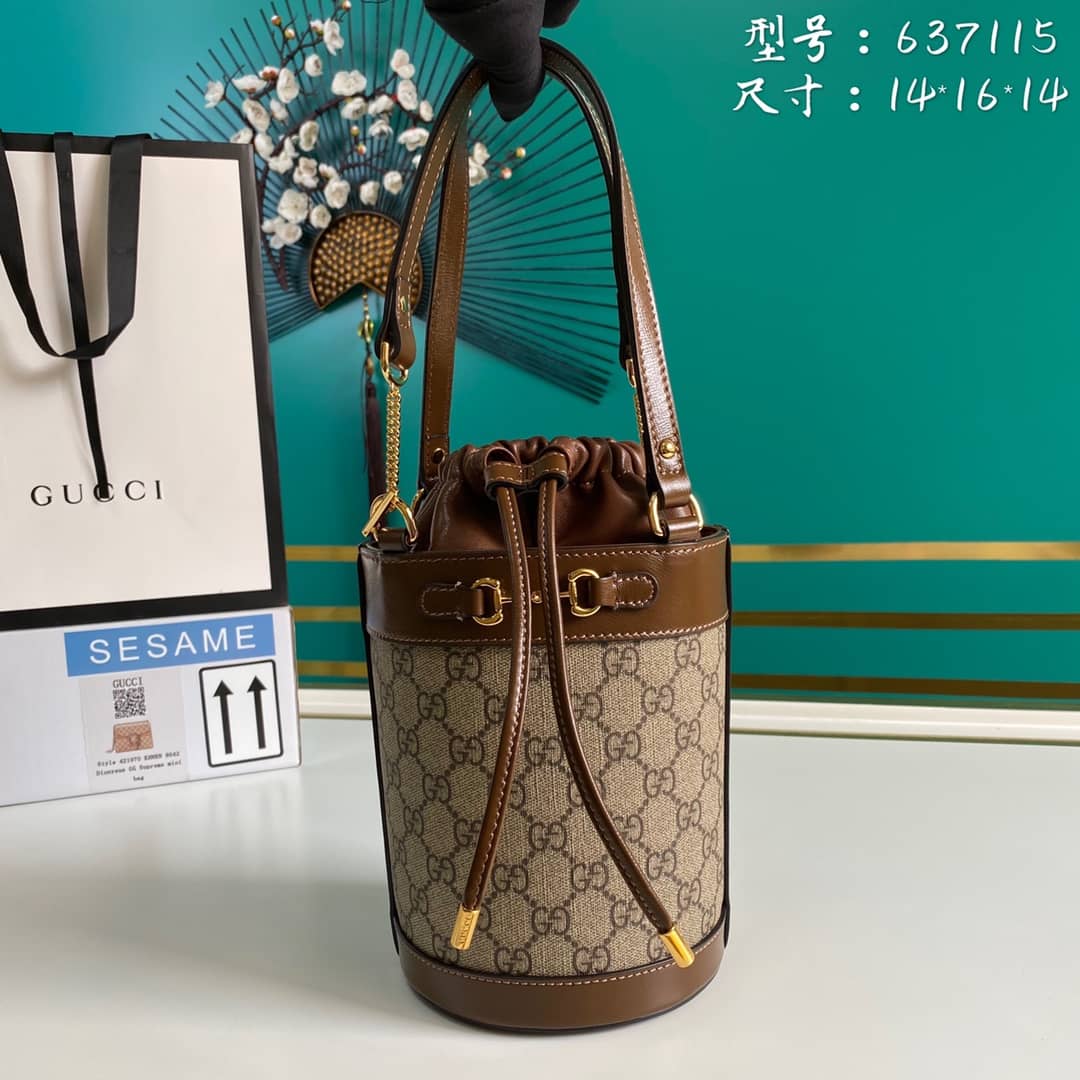 Gvc*1 Horsebit 1955 Small Bucket Bag Replica 637115