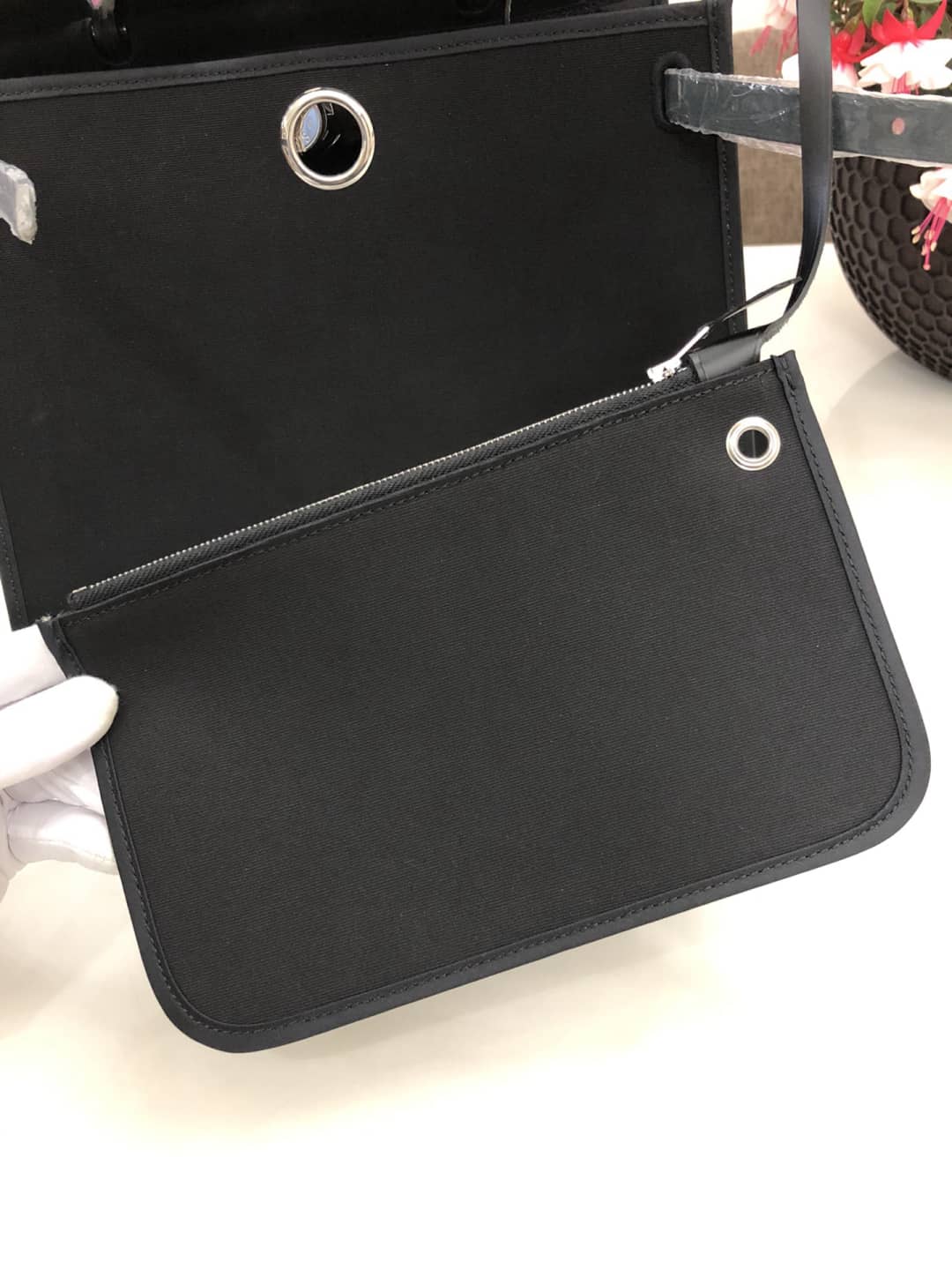 H**me5 Bag Replica 31 Canvas Leather HerBag