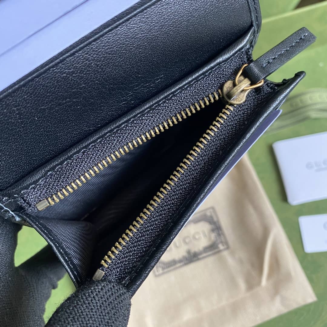 Gvc*1 Diana Leather Card Case Wallet Replica 658244