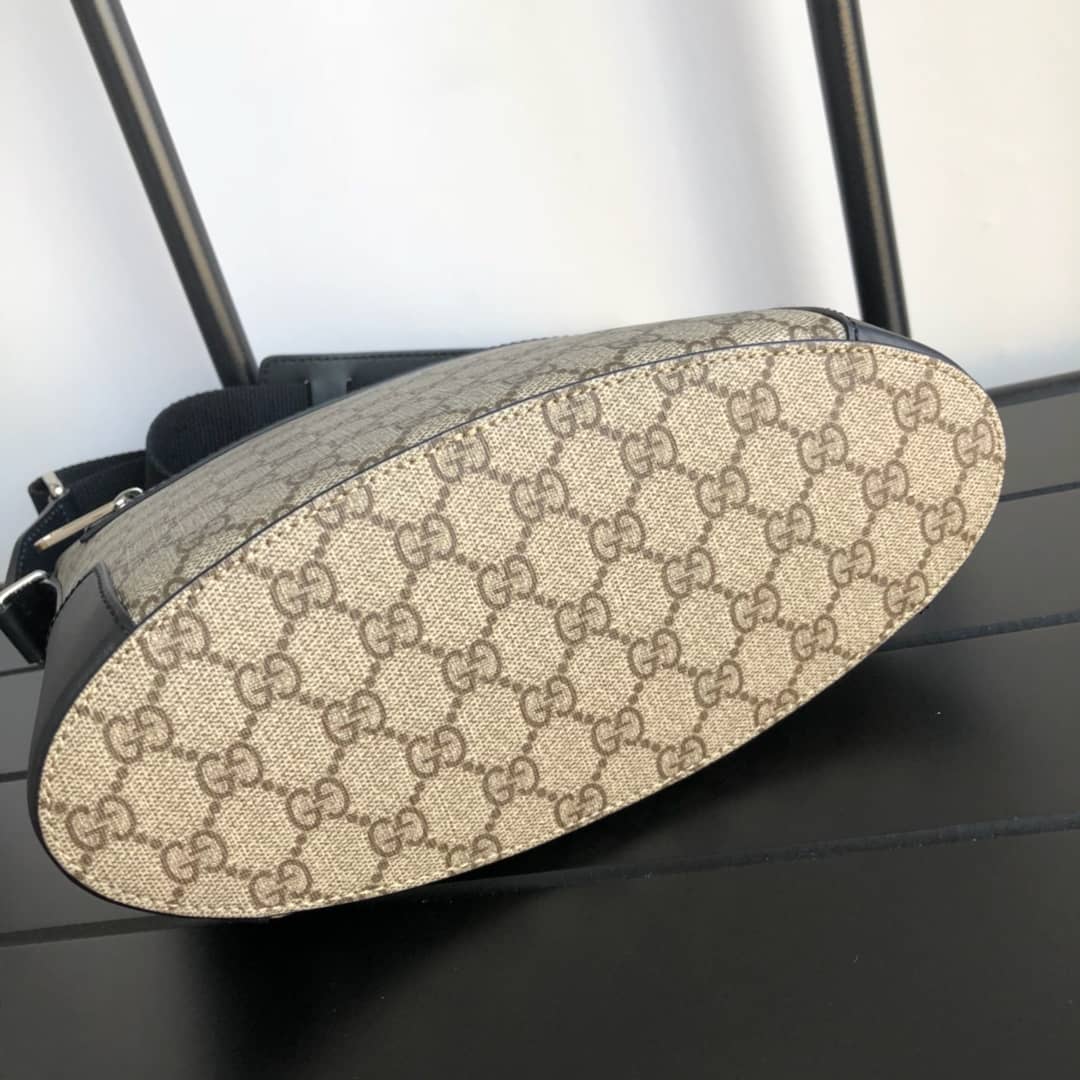 Gvc*1 Mens Svp*me Leather Double G Messenger Bag Replica 406388