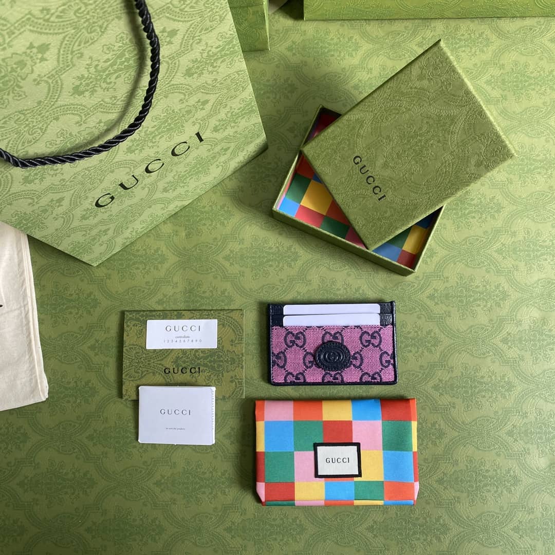 Gvc*1 GG Multicolor Card Case Wallet Replica 659601