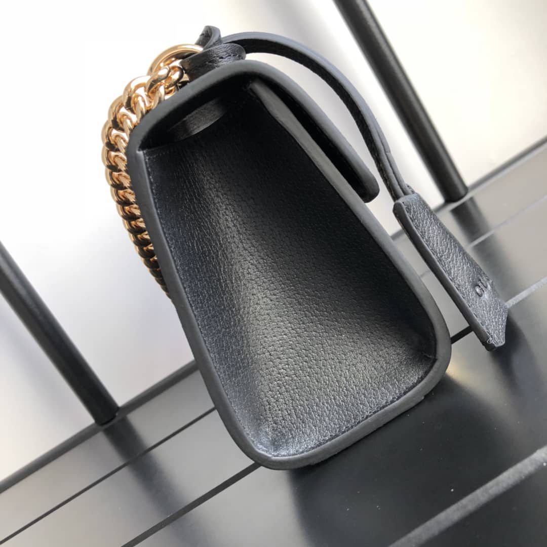 Gvc*1 Padlock Bee Star Small Shoulder Bag Replica Black 432182