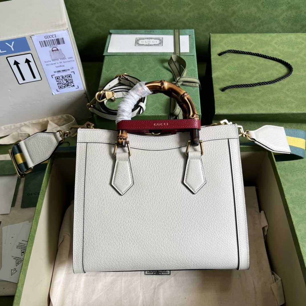 Gvc*1 Diana Small Tote White 702721 Replica Bag