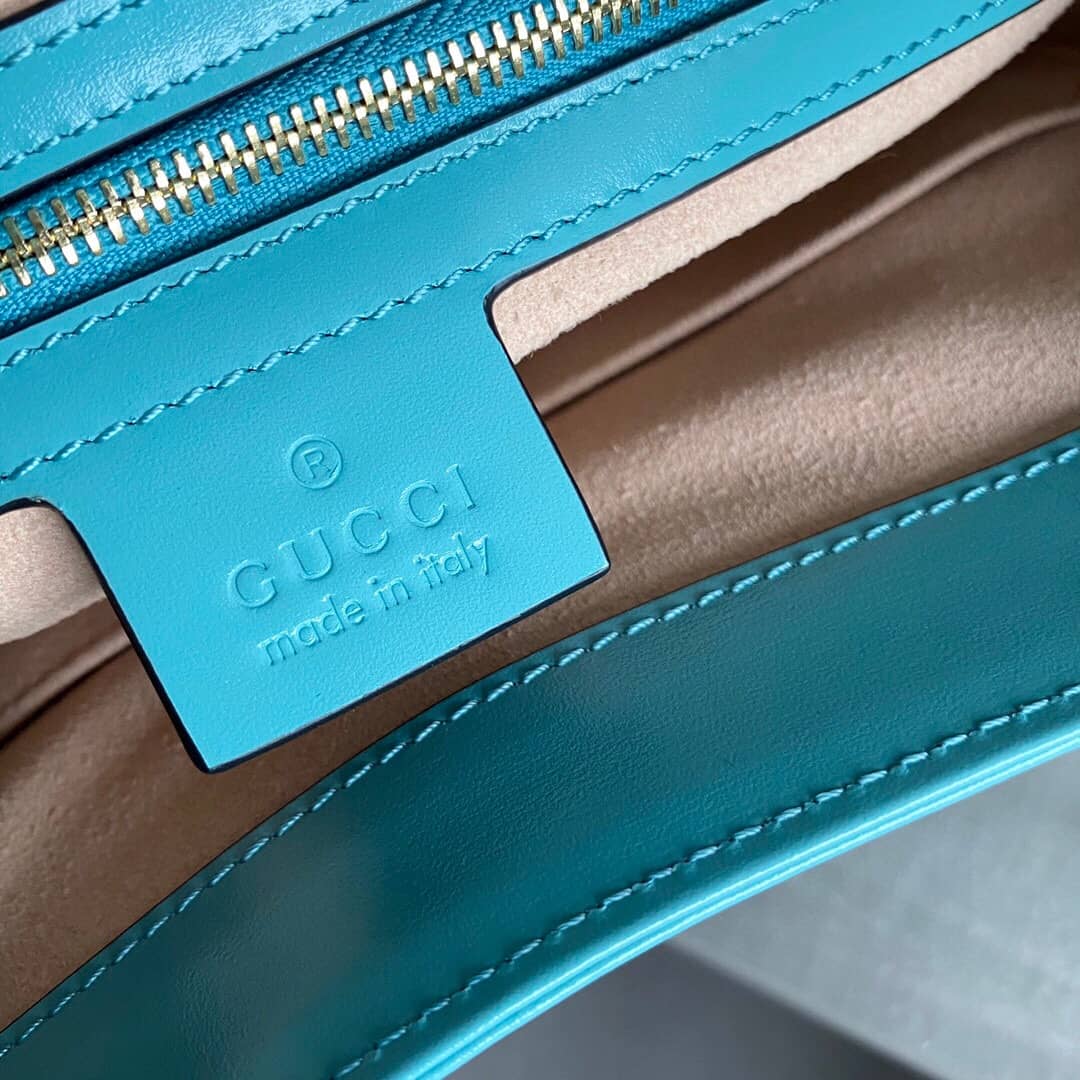 Gvc*1 GG Jackie 1961 Small Hobo Shoulder Bag Replica Blue 636709