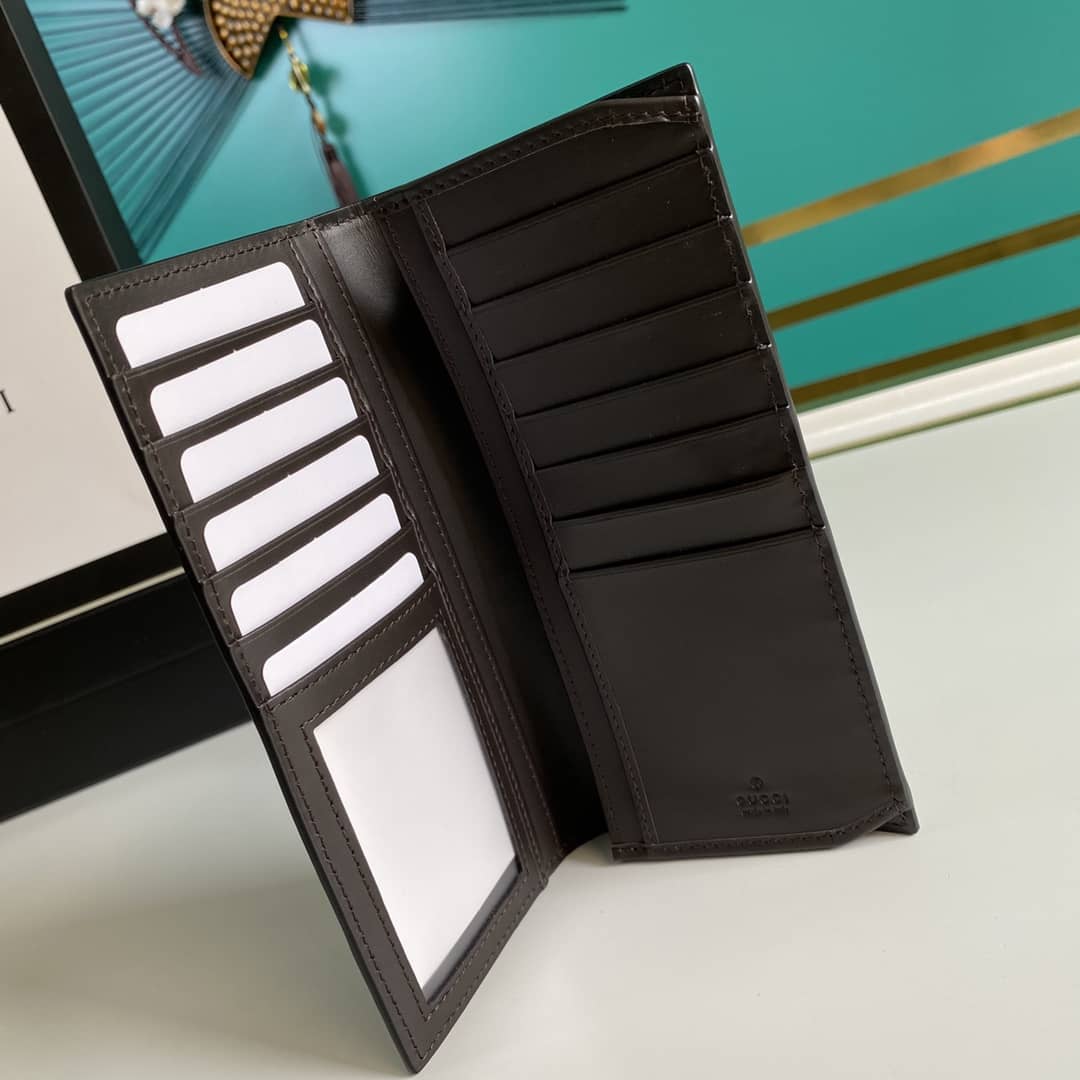 Gvc*1 Bill PVC Leather Long Wallet Replica 408836