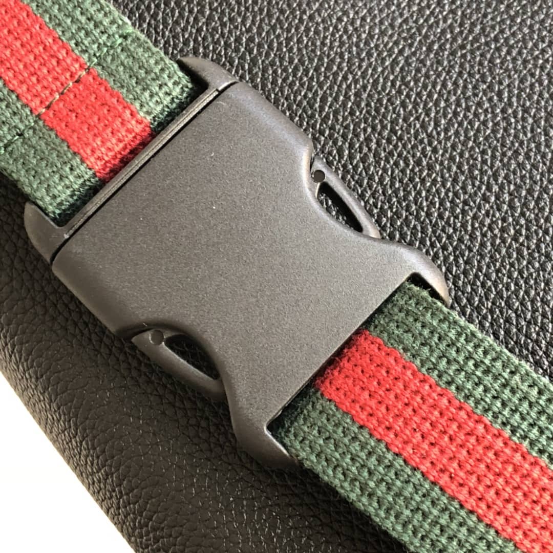 Gvc*1 Print Leather Belt Waist Bum Bag Replica Black 493869