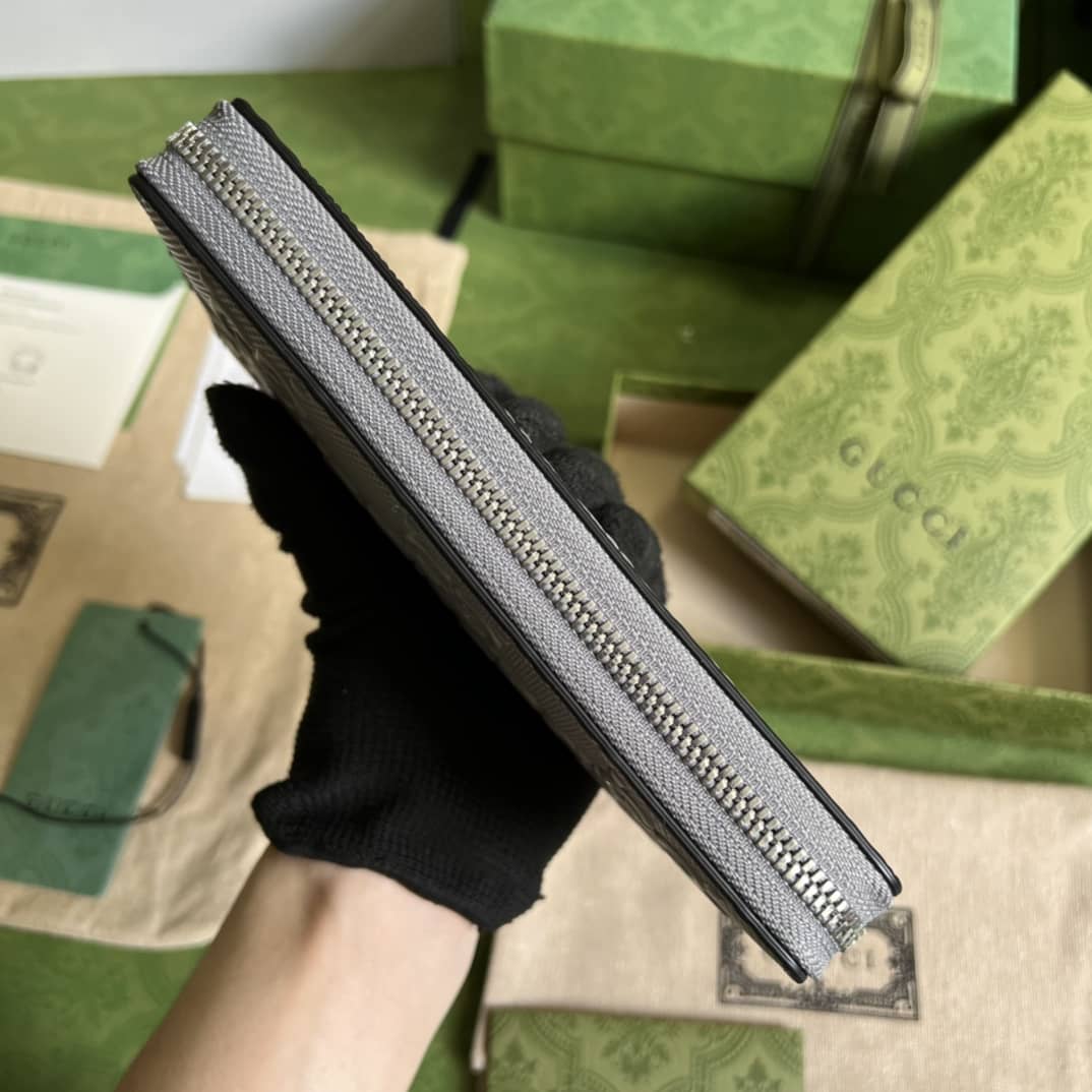 Gvc*1 Mens GG Embossed Zip Replica Wallet 625558