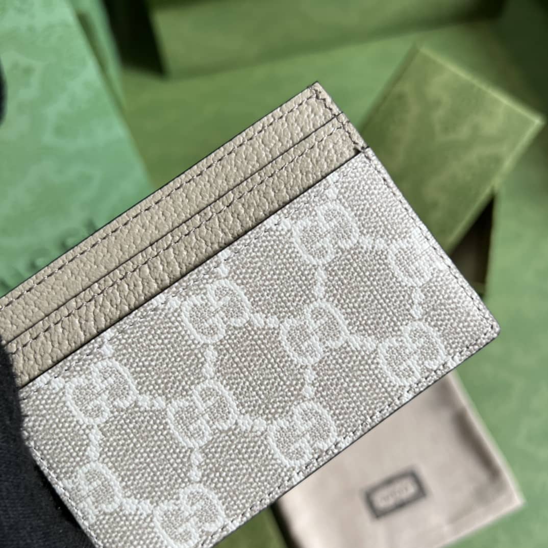 Gvc*1 GG Ophidia Card Case Svp*me Beige White 523159 Replica Wallet