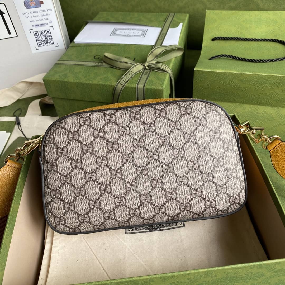 Gvc*1 Exo-Kai Teddy Bear Svp*me GG Canvas Shoulder Bag Replica 574886