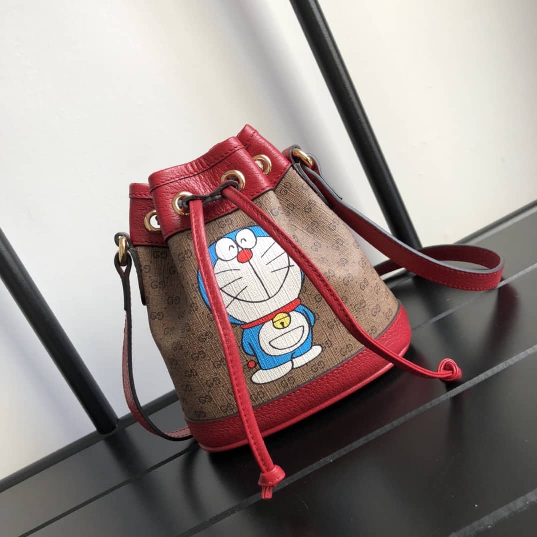 Gvc*1 X Doraemon Mini Bucket Bag Replica 647801