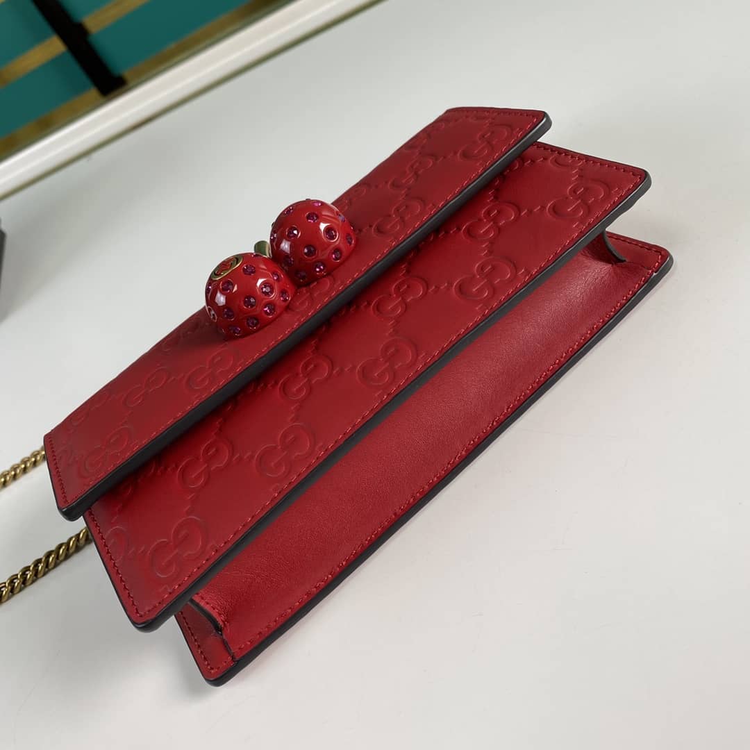 Gvc*1 Svp*me GG Mini Bag With Cherries Replica 481291