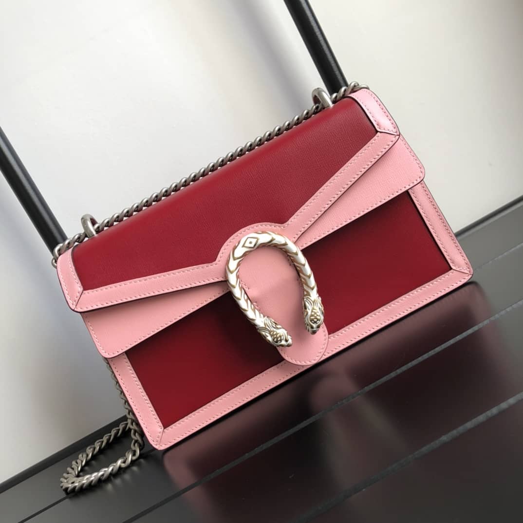Gvc*1 Dionysus Dupe GG Svp*me Dionysus Chain Shoulder Bag Replica Red 400249