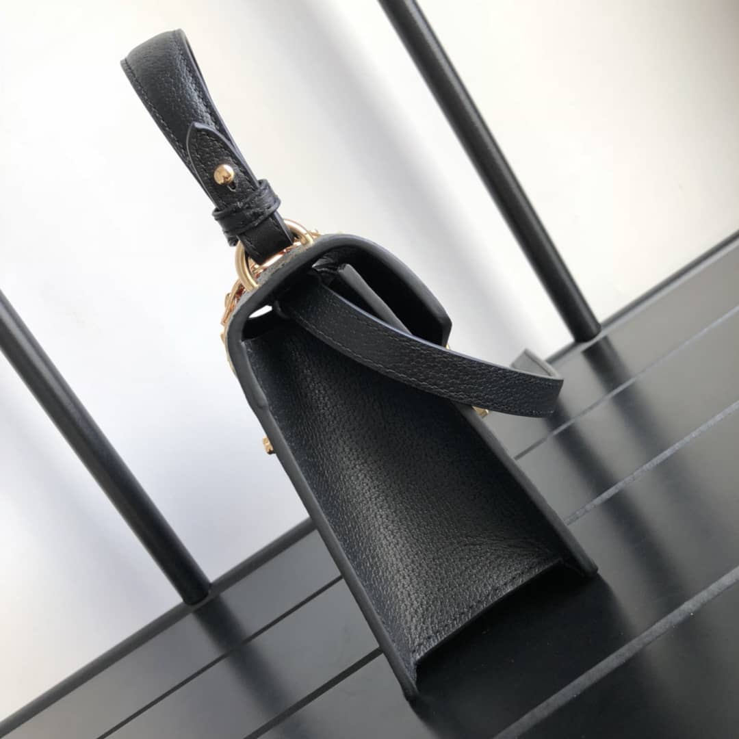 Gvc*1 GG Sylvie Mini Shoulder Bag Replica Black 470270