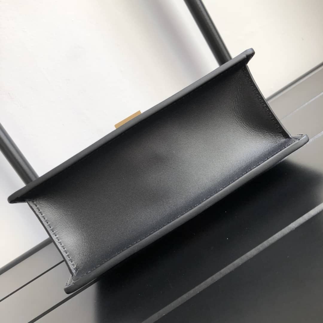 Gvc*1 Sylvie Leather Mini Chain Shoulder Bag Replica Black 431666