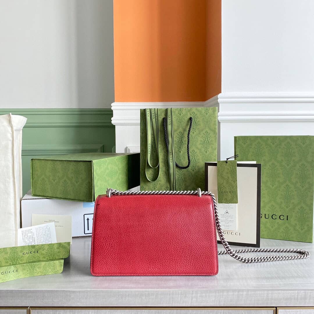 Gvc*1 Dionysus Dupe GG Svp*me Dionysus Chain Replica Shoulder Bag Red 400249