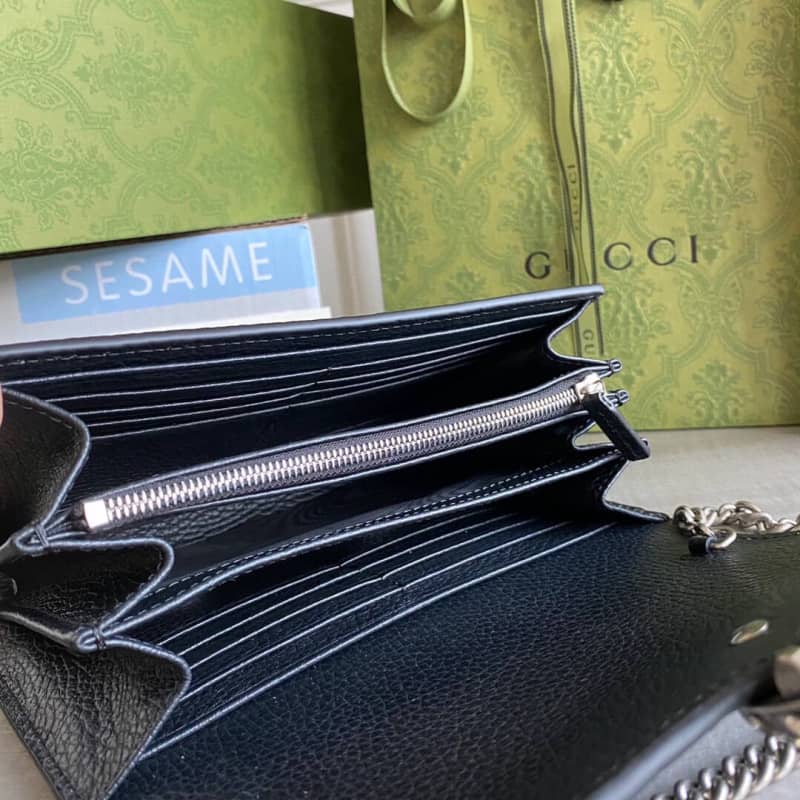 Gvc*1 Dionysus Chain Wallet Shoulder Bag Replica Black 401231