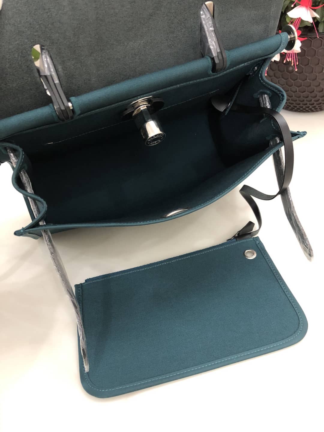 Replica H**me5 Birkin Bag 31 Canvas Leather HerBag