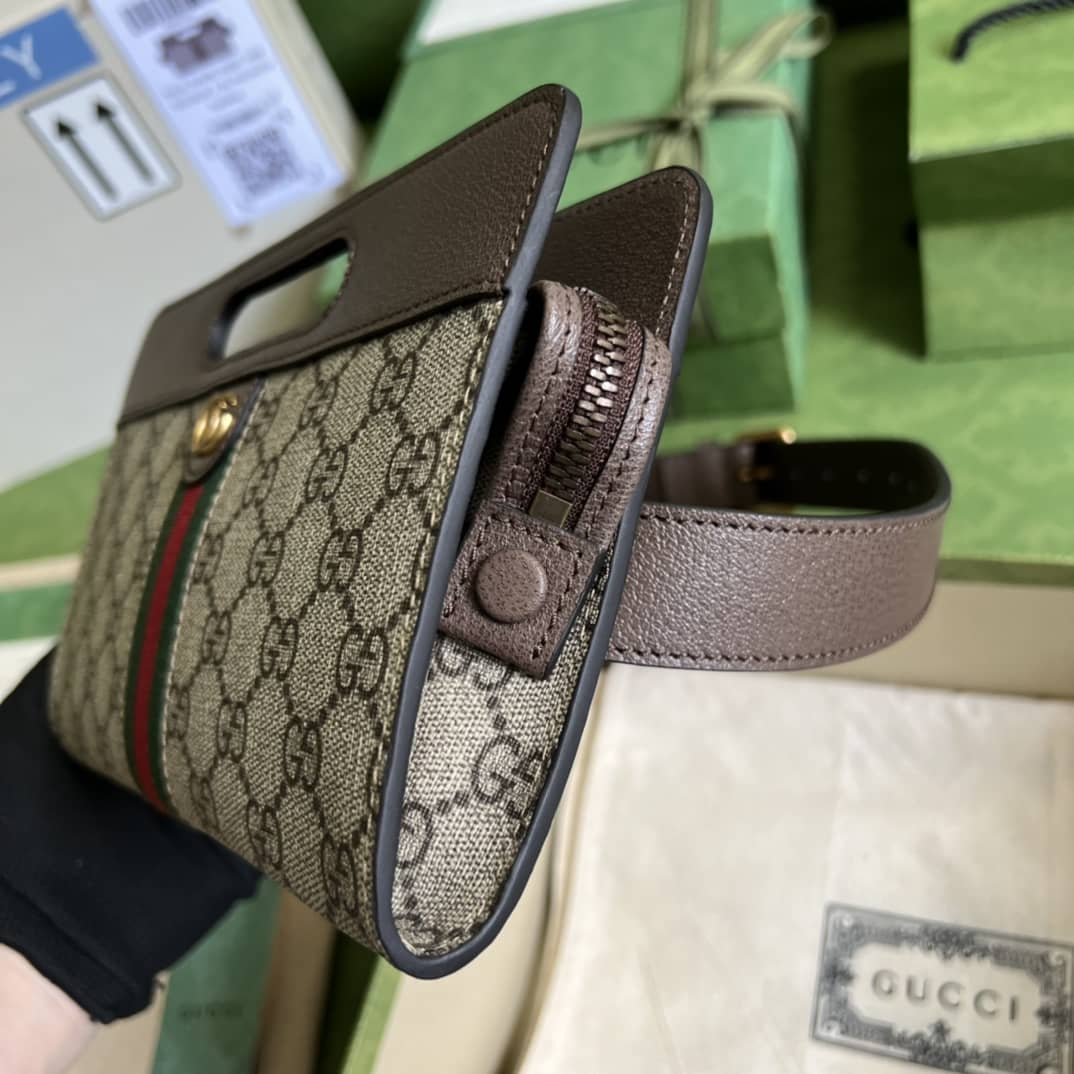 Gvc*1 Ophidia GG Svp*me Canvas Belt Bag 704196 Replica