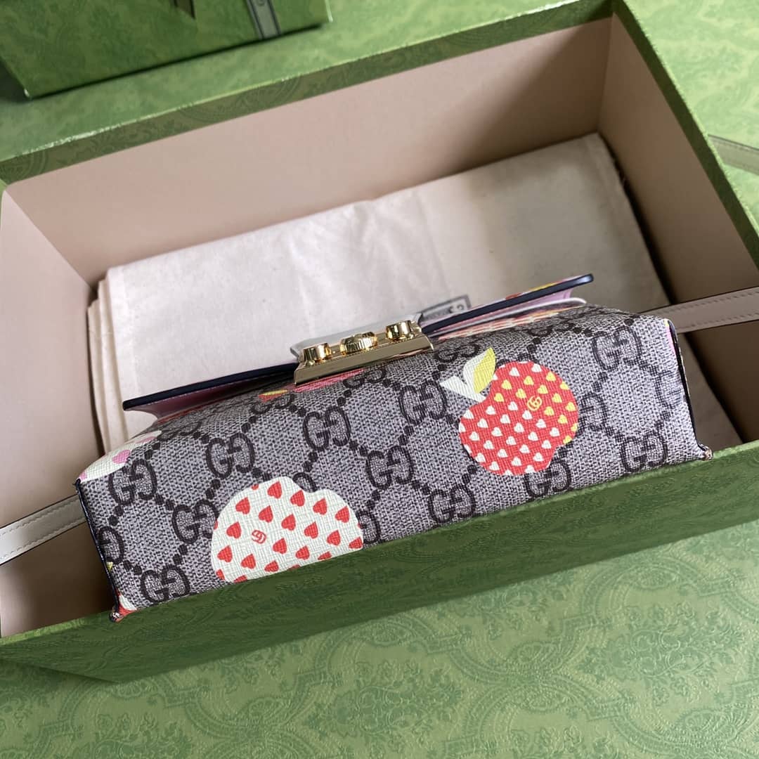 Gvc*1 Padlock GG Svp*me Canvas Top Handle Mini Bag Replica 652683